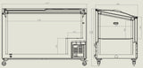 Combisteel Glasabdeckung für Gefriertruhe 397 L - 7151.1010