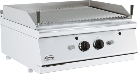 Combisteel 2 Burner Gas Lava Rock Char Grill 800mm - 7178.0280 Charcoal Grills Combisteel   