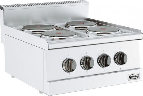 Combisteel Countertop Electric 4 Ring Boiling Top - 7178.0020 Commercial Boiling Tops & Gas Hobs Combisteel   