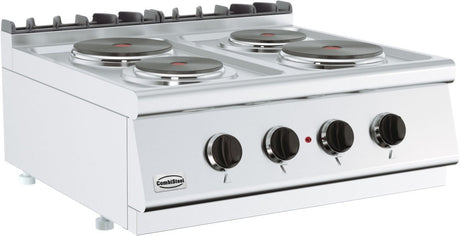 Combisteel Countertop Electric 4 Ring Boiling Top - 7178.0220 Commercial Boiling Tops & Gas Hobs Combisteel   