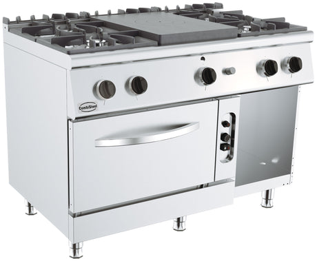 Combisteel Base 700 Solid Top Range 4 Burner Gas Oven - 7178.0590  Combisteel