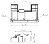 Combisteel Visvitrine - 7178.0915