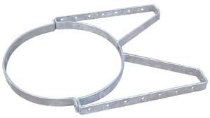 Combisteel Wall Mount Bracket Diameter 250 - 7224.0250 Aluminium Pipe Extraction Ducting Combisteel