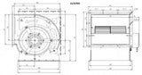 Combisteel Centrifugal Kitchen Extractor Fan 12/9 5000 m3/h - 7225.0100 Centrifugal Kitchen Extractor Fans Combisteel   