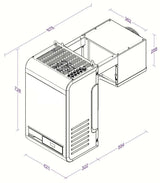 Combisteel Negatieve Wandgemonteerde Straddle Type Unit - 7265.0070