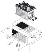 Combisteel Gasfornuis 2 Brander 7Kw - 7266.0010