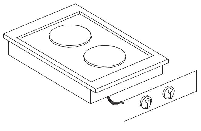 Combisteel Electric Range 2 Pl. - 7266.0025  Combisteel