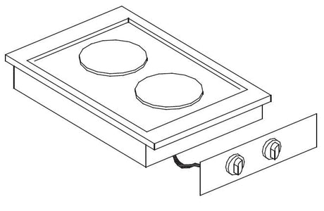 Combisteel Electric Range 2 Pl. - 7266.0025  Combisteel