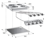 Combisteel Elektroherd 4 Platten - 7266.0030