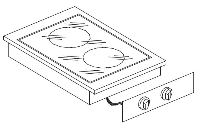 Combisteel Ceramix Range 2 Zones - 7266.0035  Combisteel