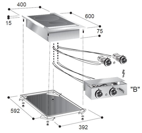 Combisteel Ceramix-serie 2 zones - 7266.0035