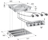 Combisteel Elektrische Bratplatte, glatt, 400 V – 7266.0050