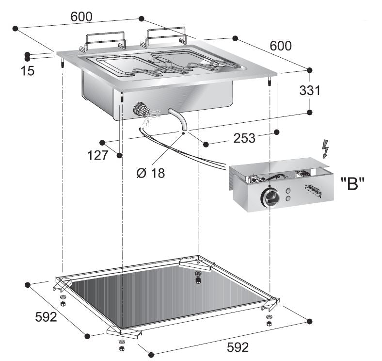 Combisteel elektrische pastakoker - 7266.0085