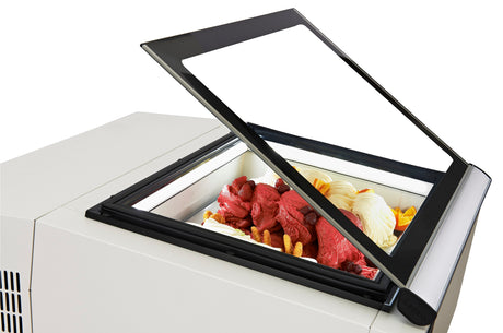 Combisteel Countertop Model Ice Cream Display White  Opens On The Operating Side - 7292.0005