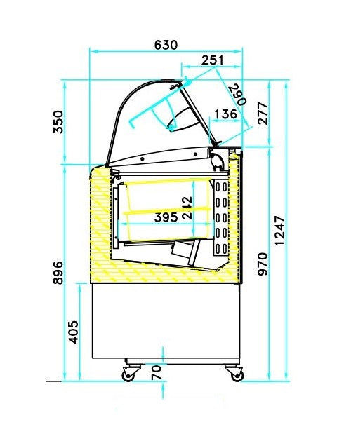 SCHEPIJSVITRINE FIJI 4 - COMBISTEEL