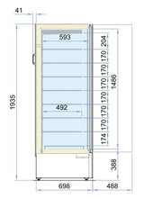 Combisteel Gefrierschrank-Glastür Marin Static - 7295.0070