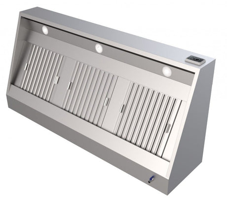 Combisteel 1100mm Deep Extraction Hood 1200mm Wide With Motor, Filters & LED Lights -  7333.1105 Kitchen Canopies & Cooker Hoods Combisteel   