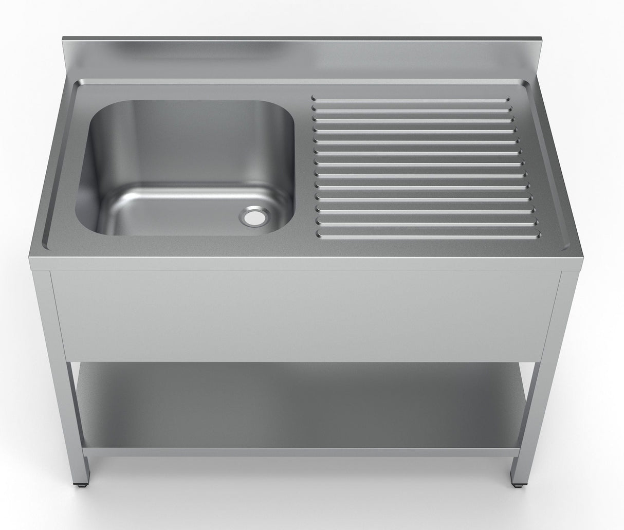 Combisteel Stainless Steel Sink Single Left Hand Bowl 1200mm Wide - 7333.0830 Single Bowl Sinks Combisteel   