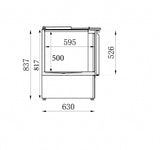 Combisteel 3 Door Pizza Prep Counter Saladette Fridge - 7950.0094 Pizza Prep Counters - 3 Door Combisteel   