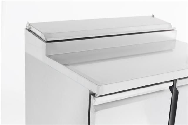 Combisteel 2 Door Pizza Prep Counter Saladette Fridge 5 x 1/6GN - 7950.0095 Pizza Prep Counters - 2 Door Combisteel   