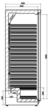 Combisteel Single Door Upright Storage Fridge White - 7450.0561 Refrigeration Uprights - Single Door Combisteel   