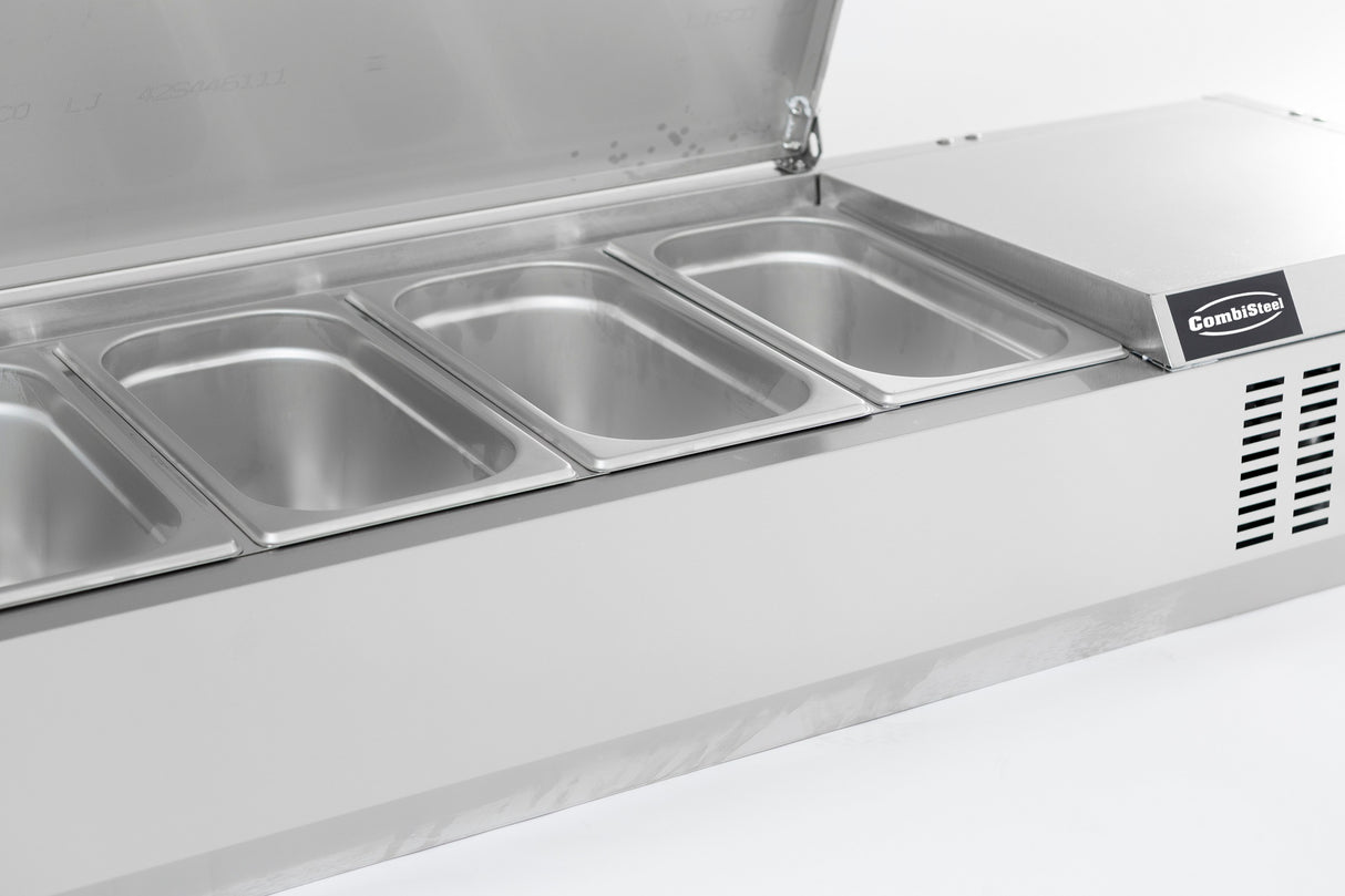 Combisteel Refrigerated Counter Top Stainless Steel Top 1/4 GN - 7450.0025