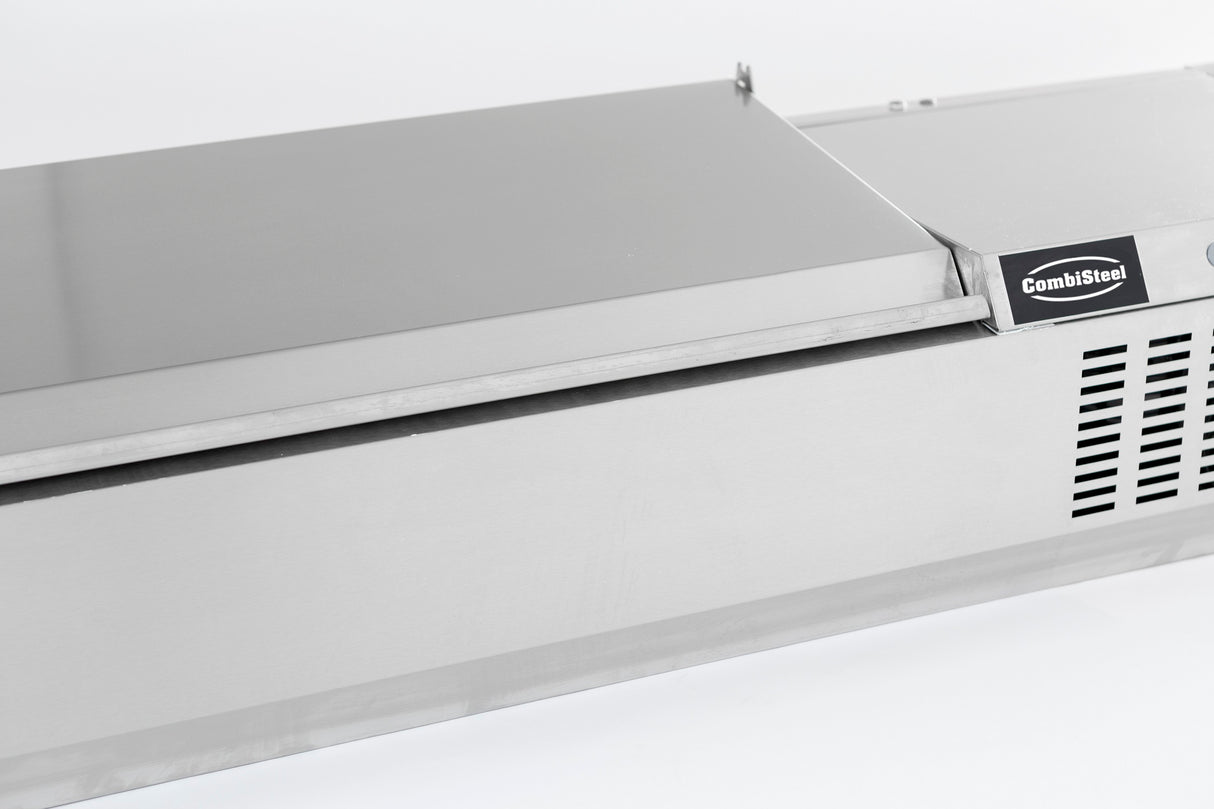 Combisteel Refrigerated Counter Top Stainless Steel Top 1/4 GN X 10 - 7450.0029