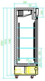 Combisteel Refrigerator 2 Glass Doors - 7450.0140