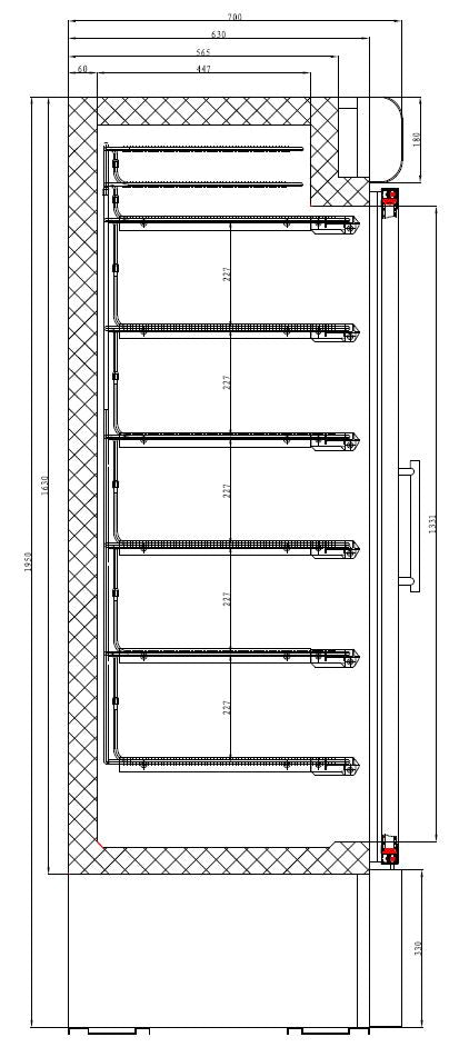 Combisteel Freezer 1 Glass Door - 7450.0165