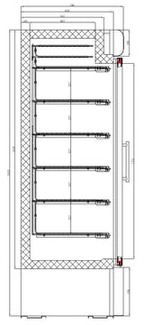 Combisteel Freezer 1 Glass Door - 7450.0165