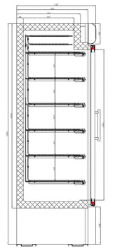 Combisteel Freezer 2 Glass Doors - 7450.0167