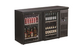 Combisteel Backbar Cooler Black 2 Glass Doors - 7450.0335  Combisteel