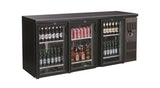 Combisteel Backbar Cooler Black 3 Glass Doors - 7450.0340  Combisteel