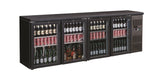 Combisteel Backbar Cooler Black 4 Glass Doors - 7450.0345  Combisteel