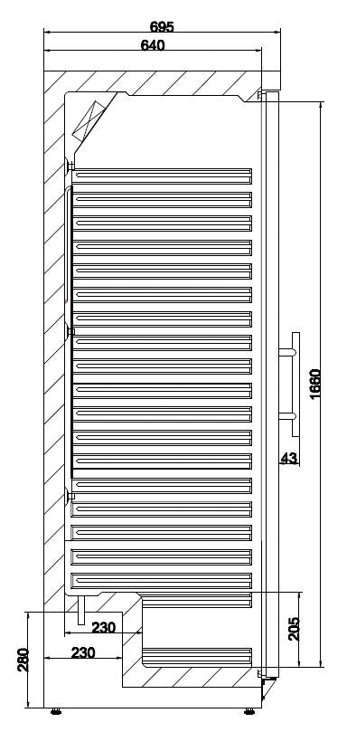 Combisteel Koelkast 1 Glazen Deur - 7450.0562