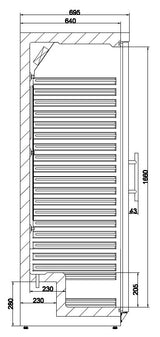 Combisteel Refrigerator 1 Glass Door - 7450.0562