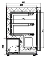 Combisteel Gefrierschrank Edelstahl 1 Tür - 7450.0565