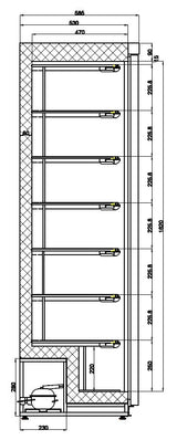 Combisteel Gefrierschrank, weiß, 1 Tür – 7450.0571