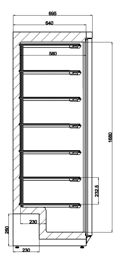 Combisteel Gefrierschrank Edelstahl 1 Tür - 7450.0575