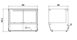 Combisteel Warmhaltevitrine 174L - 7450.0685