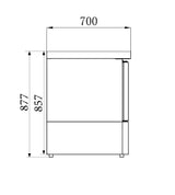 Combisteel Gekoelde Toonbank 1 Deur - 7450.0730