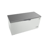 COMBISTEEL Chest Freezer 562L – Stainless Steel Lid – White