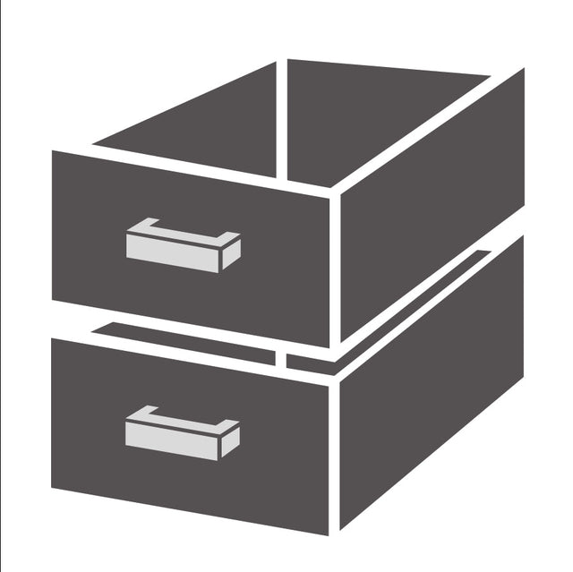 Combisteel Cs Drawerset 2-Drawers 600mm.(H) - 7451.0195  Combisteel