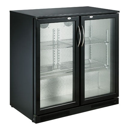 Combisteel Backbar Cooler Black 2 Doors - 7455.1305