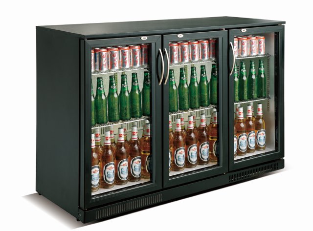 Combisteel Backbar Cooler Black 3 Doors - 7455.1310  Combisteel