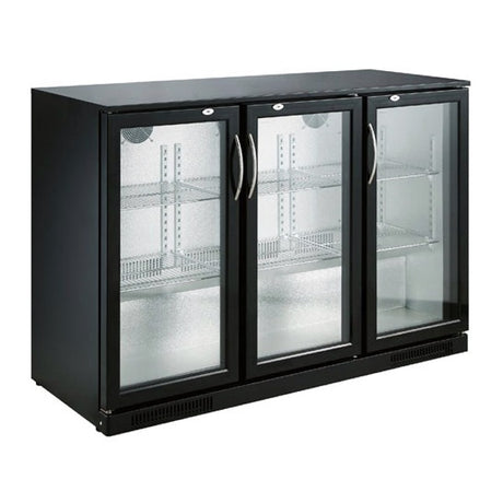 Combisteel Backbar Cooler Black 3 Doors - 7455.1310