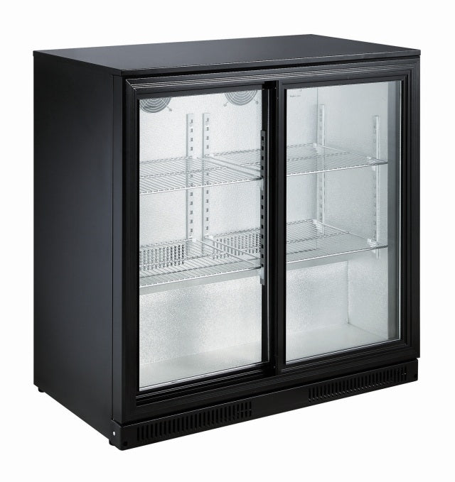 Combisteel Backbar Cooler Black 2 Sliding Doors - 7455.1315  Combisteel