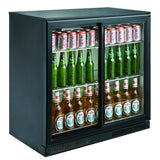 Combisteel Backbar Cooler Schwarz 2 Schiebetüren - 7455.1315