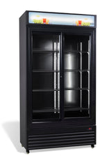 Combisteel Refrigerator With Sliding Glass Doors Bez-780 Sl Black - 7455.1398  Combisteel