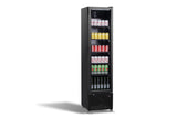 COMBISTEEL KÜHLSCHRANK MIT 1 GLASTÜR SCHWARZ NAP-250 | GERÄUSCHARM | 7455.1914